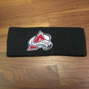 Colorado Avalanche Adult Black Headband Ear Warmer Logo Athletics NHL Hockey